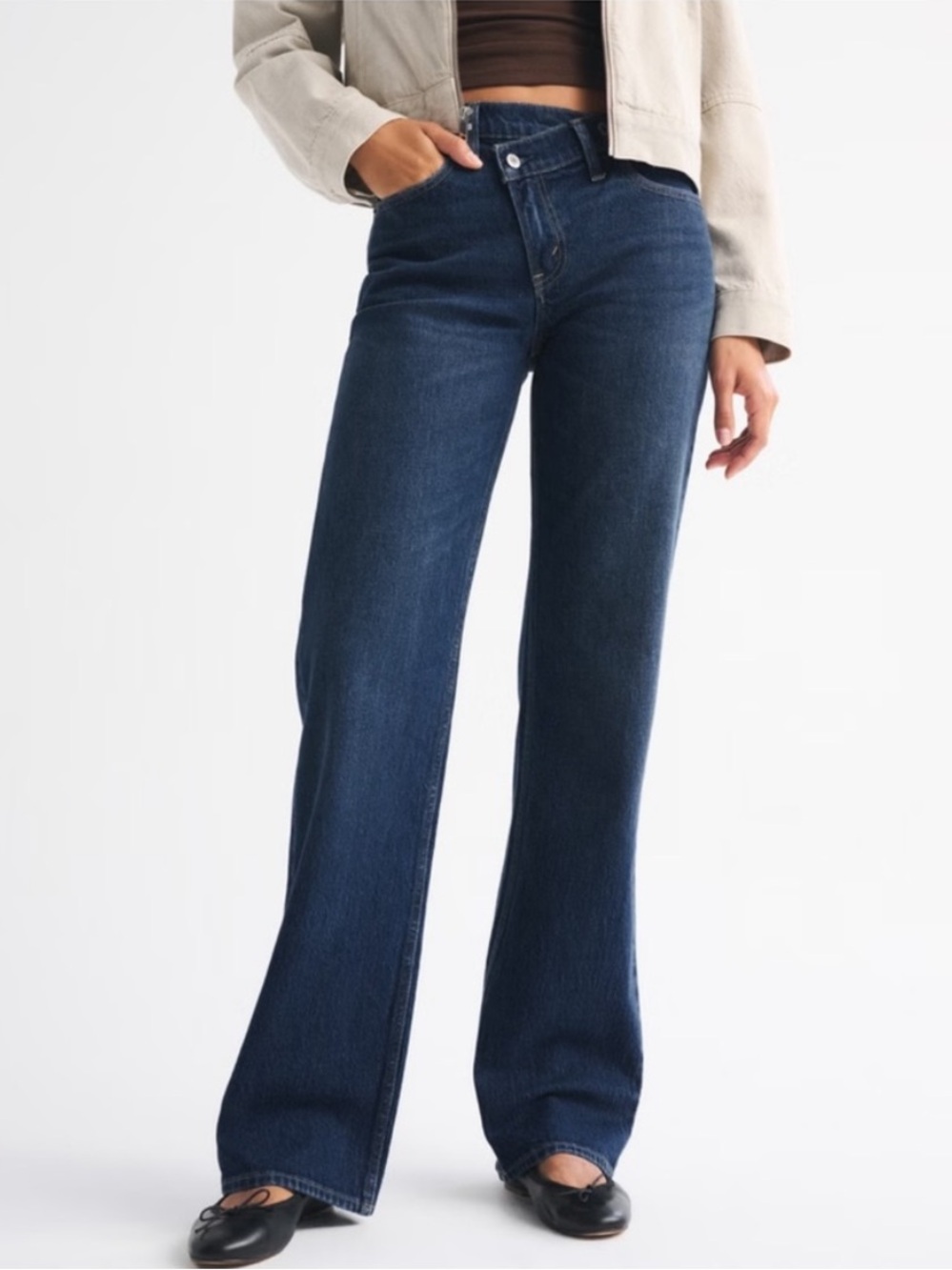 Abercrombie & Fitch high rise 90s relaxed curve love size 27 regular